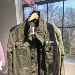 hollister military style jacket